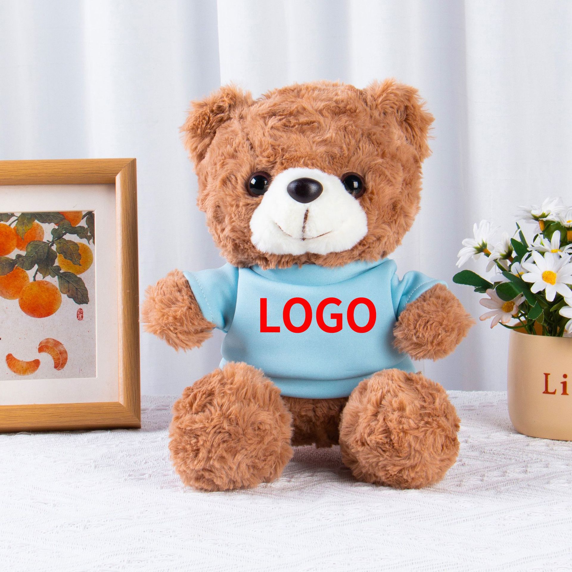 Muñecas de peluche, osos, camisetas, uniformes escolares, suéteres, muñecas para dibujar y imprimir logotipo