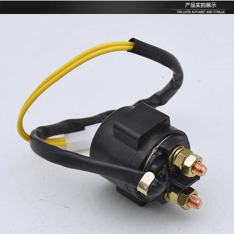 Relé de Arranque Universal para Motocicleta Guangyang 125, Scooter de Haz Curvo de 12V, Piezas de Relé Totalmente de Cobre