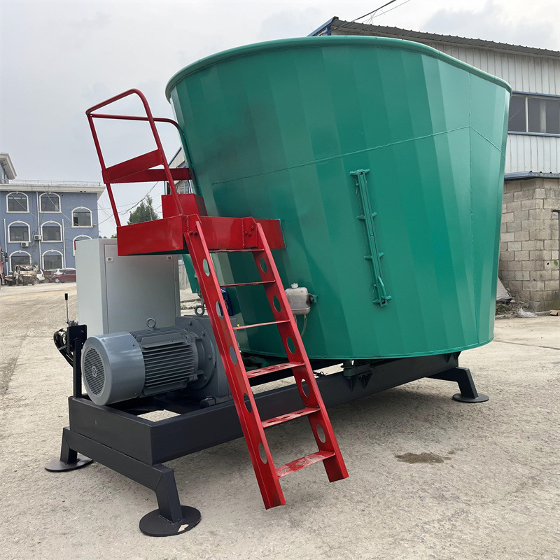 立式tmr粉碎搅拌一体机牛场规模化草料切割揉丝拌料机牧场拌草机