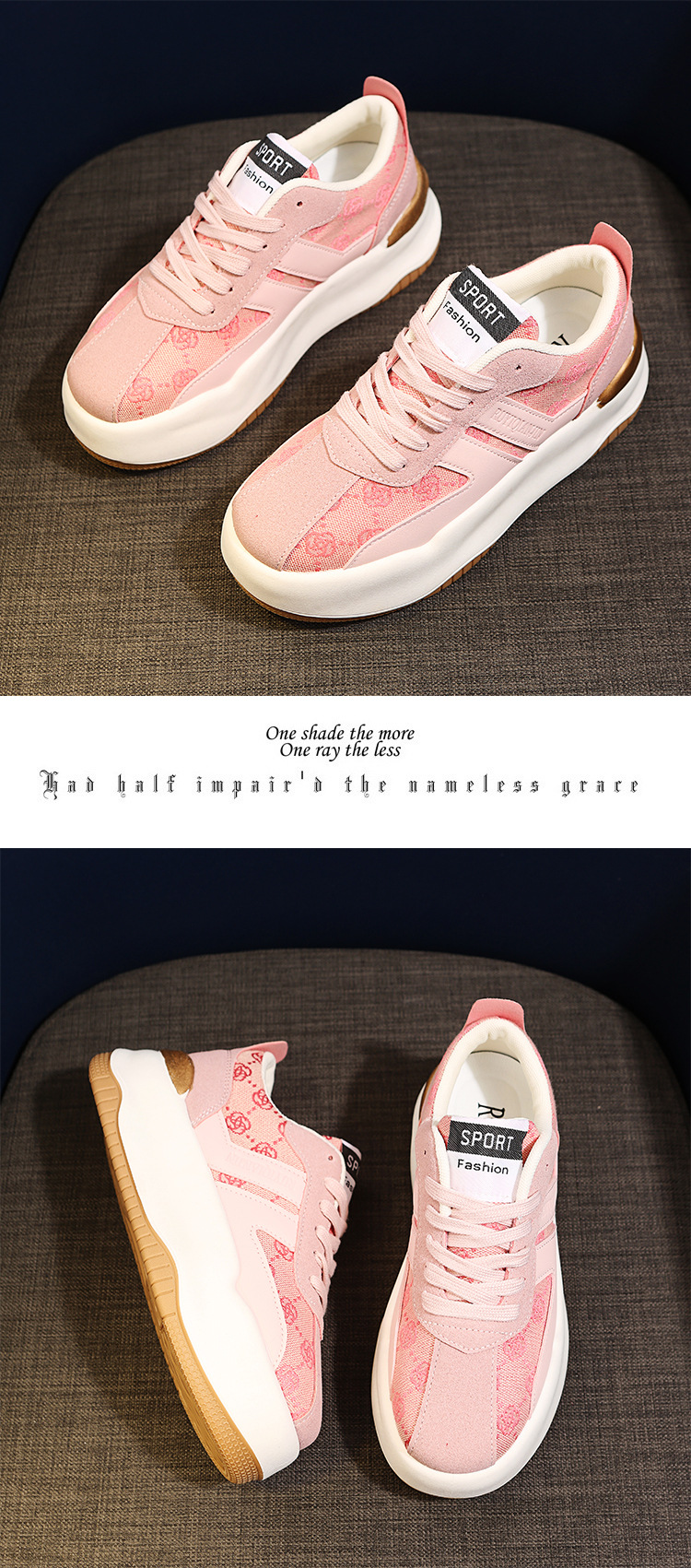 Proljetne cipele s novim retro uzorkom za jednu osobu iz 2024., cipele s debelim potplatom i petom Matsuke_voghion.com