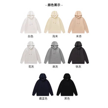 新款潮牌猿人头加绒连帽卫衣男女同款宽松加绒连帽卫衣
