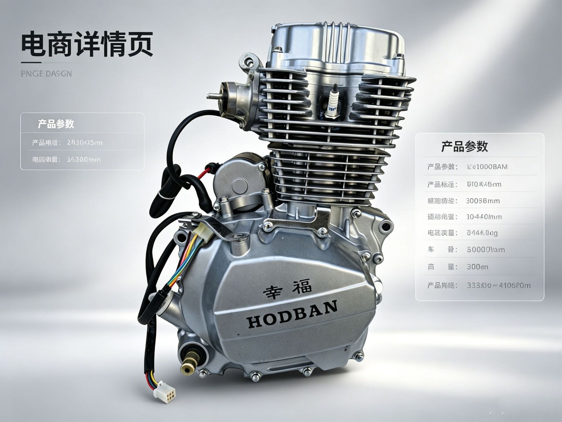 Motorcycle engine air-cooled motorcycle engine CG150 engine tricycle engine assembly