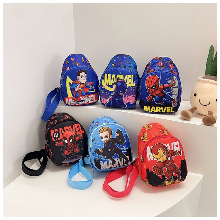 New Trendy Cool Little Boy Cartoon Chest Bag Cute Girl Shoulder Crossbody Bag Casual Men's and Women's Children's Bag