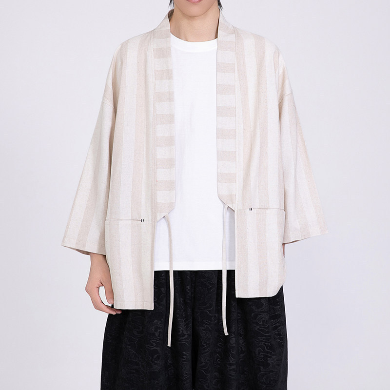 Chinese Style Cardigan New Chinese Style Cotton and Linen Men's Three-Quarter Sleeve E-Commerce Product A100-2805-565 Chinese Style Cardigan New Chinese Style Cotton and Linen Men's Three-Quarter Sleeve E-Commerce Product A100-2805-565