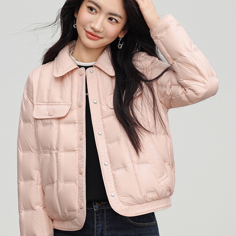 Snow Flying Lightweight down Jacket Women's Short 2025 New Autumn and Winter Small Fragrance Style Lapel Fashion Small Jacket