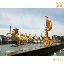 仿古代铜马生产厂家 广场景观铜马雕塑 铸铜宝马铜雕