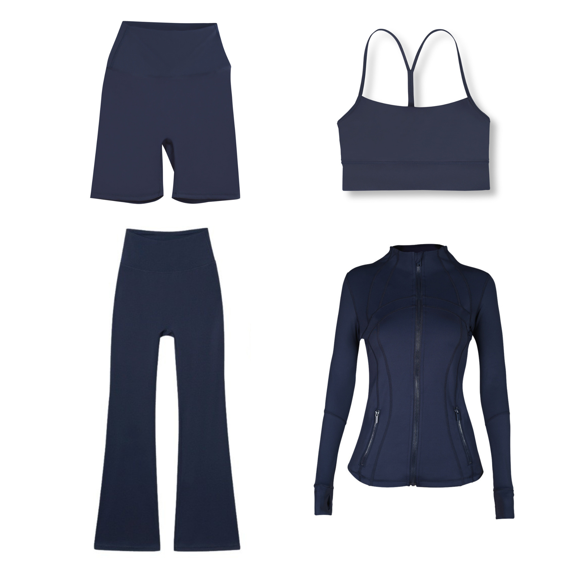 Dames sportjas en flare broek active set vierdelig_voghion.com