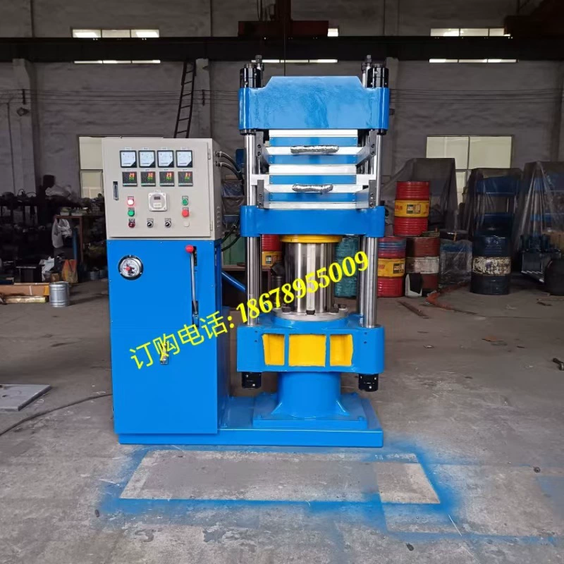 Электрический нагрев двойной рабочий слой горячего пресса резиновых и пластиковых изделий полуавтоматическое управление ручной толкание и вытягание шаблон