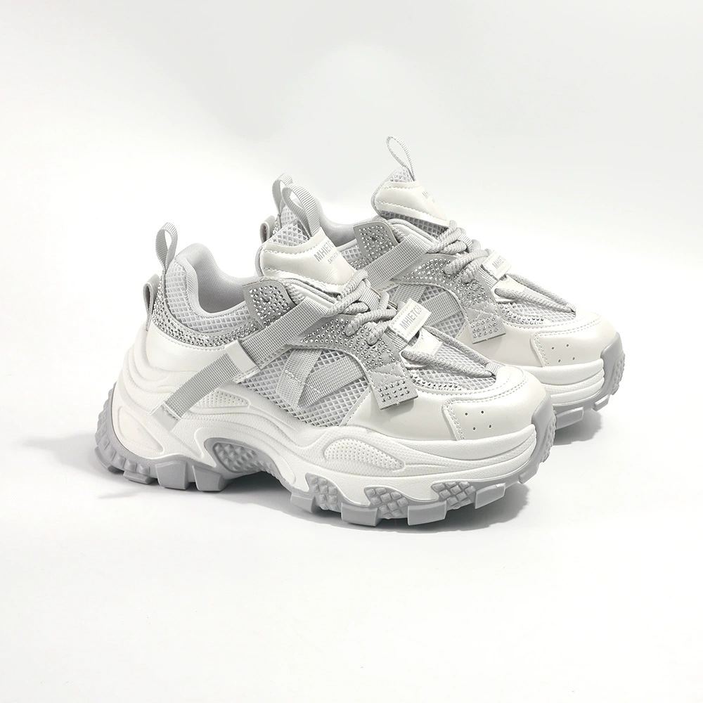Обувь папы женская толстая подошва 2025 новый летний одиночный интернет дышащая удобная спортивная обувь модная повседневная обувь 9005