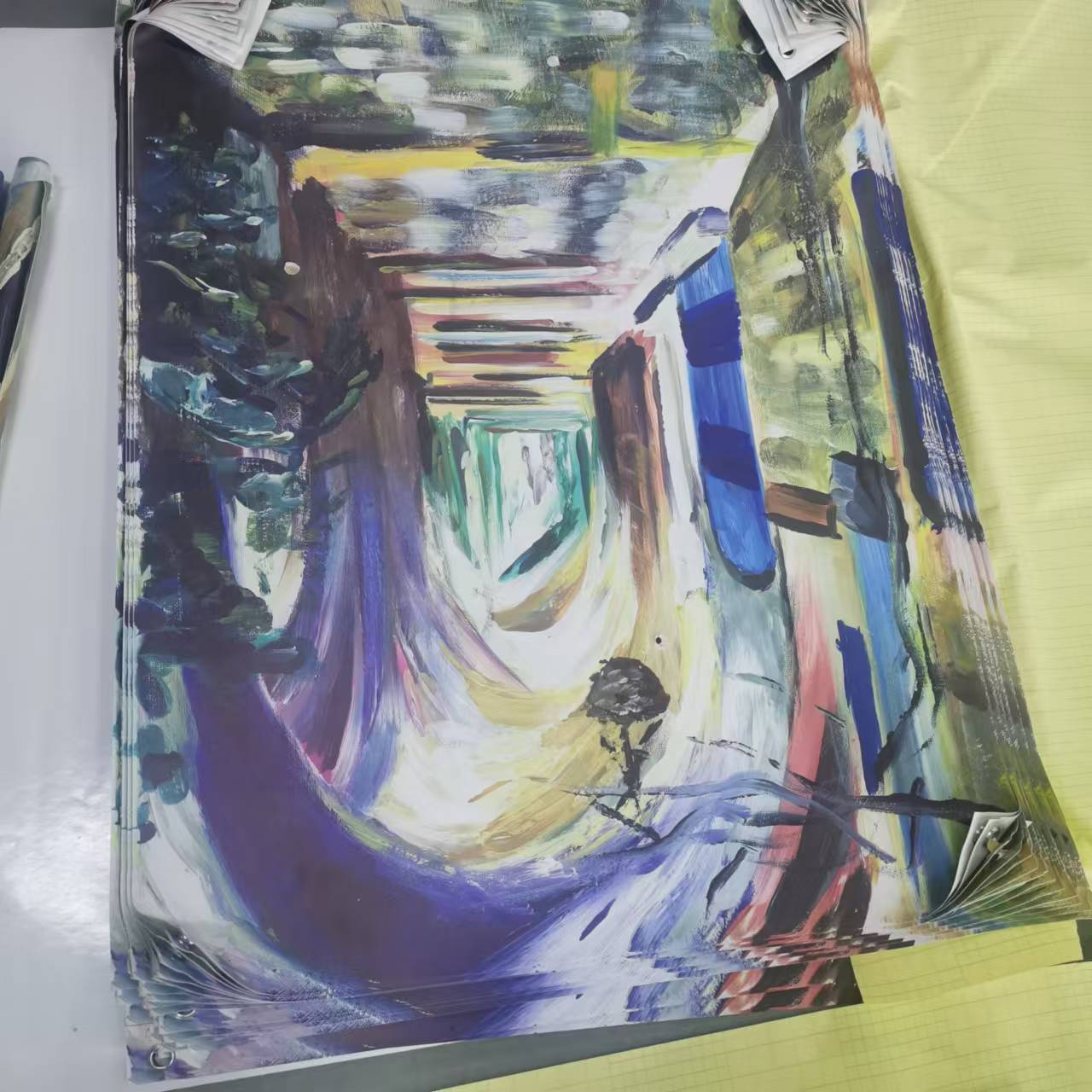 创意儿童贴画制作 抽象形挂画 装饰画 墙面装饰 贴画