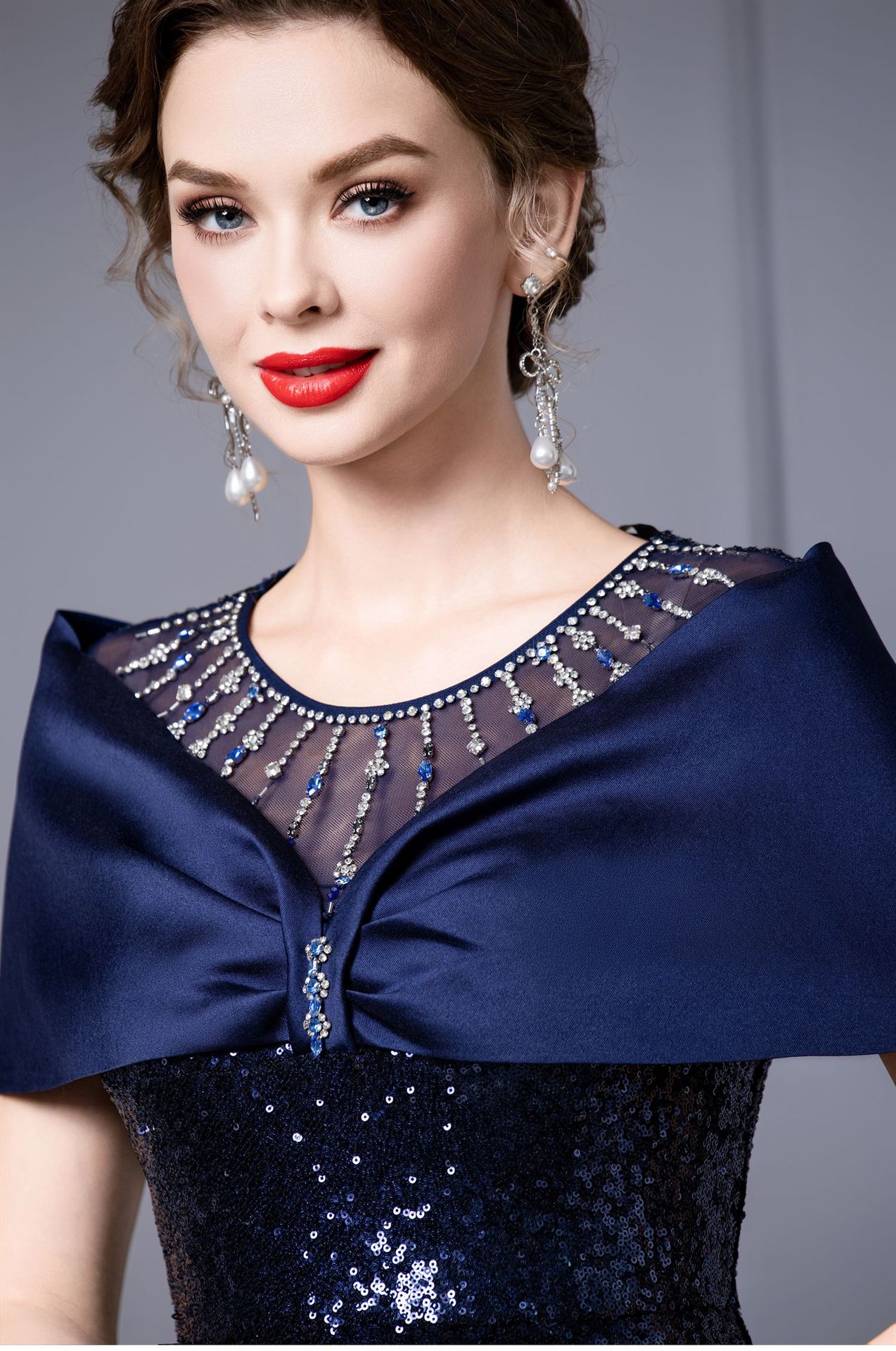 GraceChic Zhili Plus Size Important Occasion Summer Women 2025 New Heavy Beaded Rhinestone Long Light Formal Dress_voghion.com