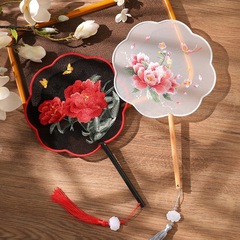 夏扇子、両面刺繍、古代風蘇刺繍、漢服、チャイナドレス、子供用中国風蘇州ダンス扇子