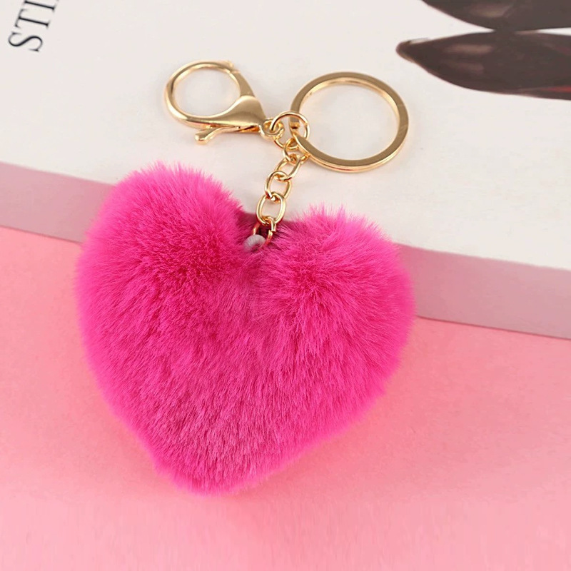 Rojo ciruela - Corazón de melocotón pequeño de 6 cm