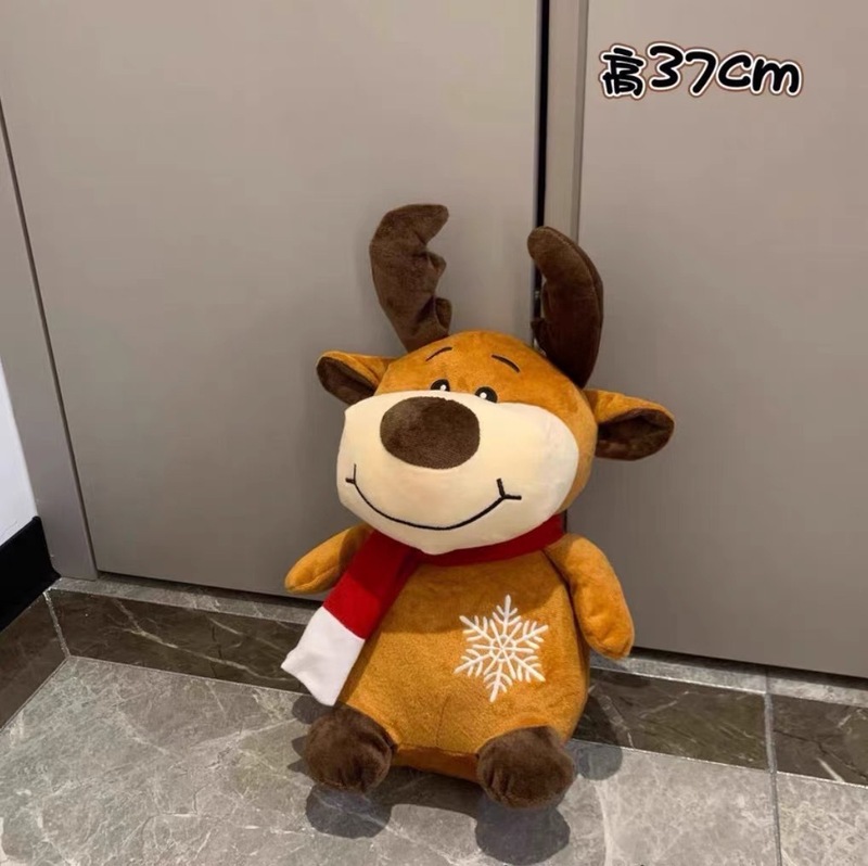 クリスマス鹿公仔ぬいぐるみヘラジカトナカイ平安夜クリスマスプレゼント装飾女の子|undefined
