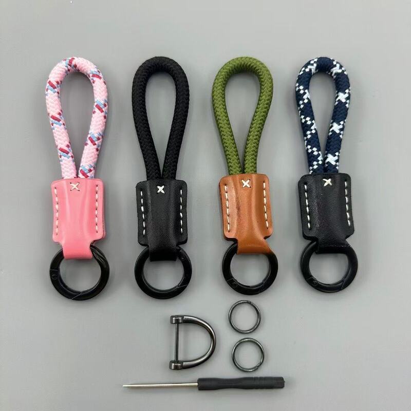 Handmade Cowhide Braided Rope Men's and Women's Keychains Bag Pendants Car Keychains Mobile Phone Pendants Couple Keys Handmade Cowhide Braided Rope Men's and Women's Keychains Bag Pendants Car Keychains Mobile Phone Pendants Couple Keys