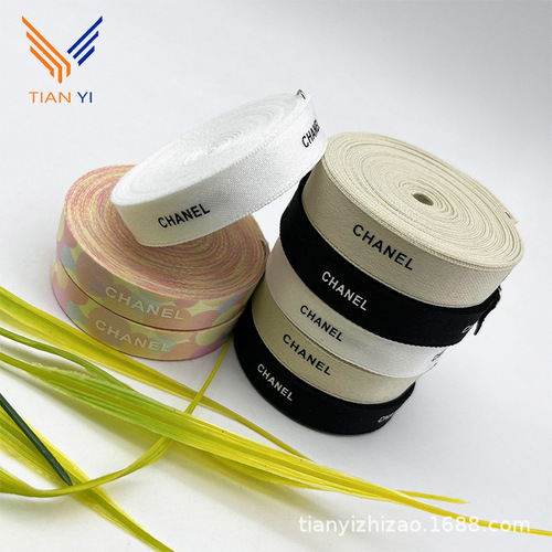 Xiaohongshu flowers color printed ribbon small fragrant style hair accessories bow ribbon gift box jewelry clothing accessories