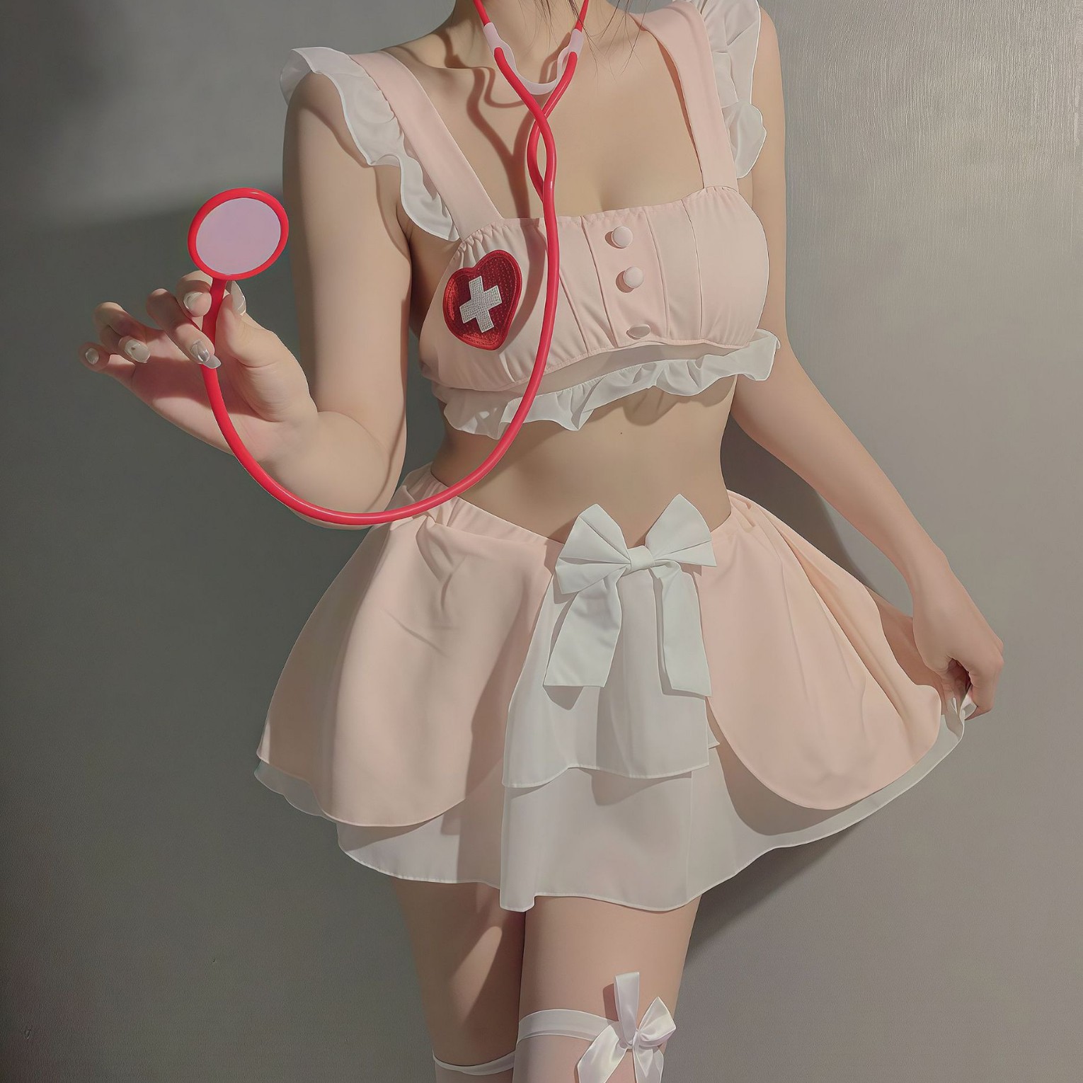 Sexy Pajamas Cos Nurse Uniform Sexy Temptation Passion Suit Small Breast Dress See-Through Hot Miniskirt