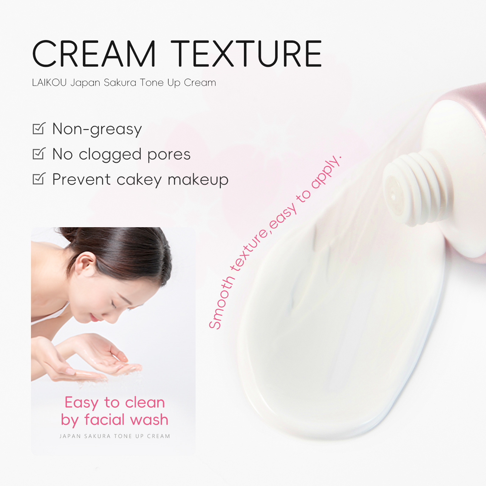 LAIKOU Sakura Natural Cream 30g Skin Care and Cosmetic Moisturizing, Hydrating, Hydrating and Beautifying Lazy Person's Face cream undefined