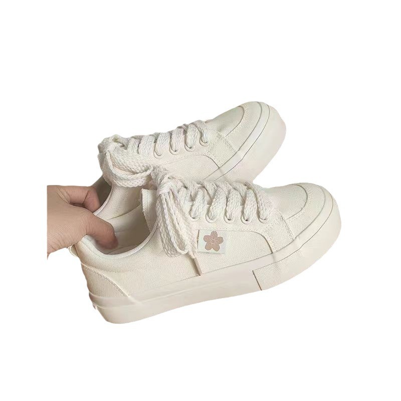 primavera explosión calzado de lona super caliente zapatos de mujer 2024 nuevo con falda casual zapatos blancos zapatos de skate zapatos de tela