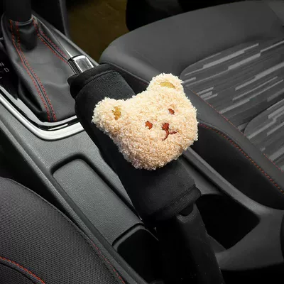 Sürətlər qutusu və əl tormozu başlıqları – Gear set four seasons universal gear - general-purpose-plush-bear-head-handbrake-sleeve