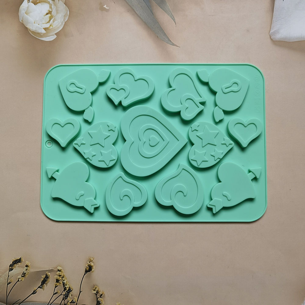 13 incluso más amor 283 molde de silicona pudín molde de postre decoración de pastel de cocina para hornear