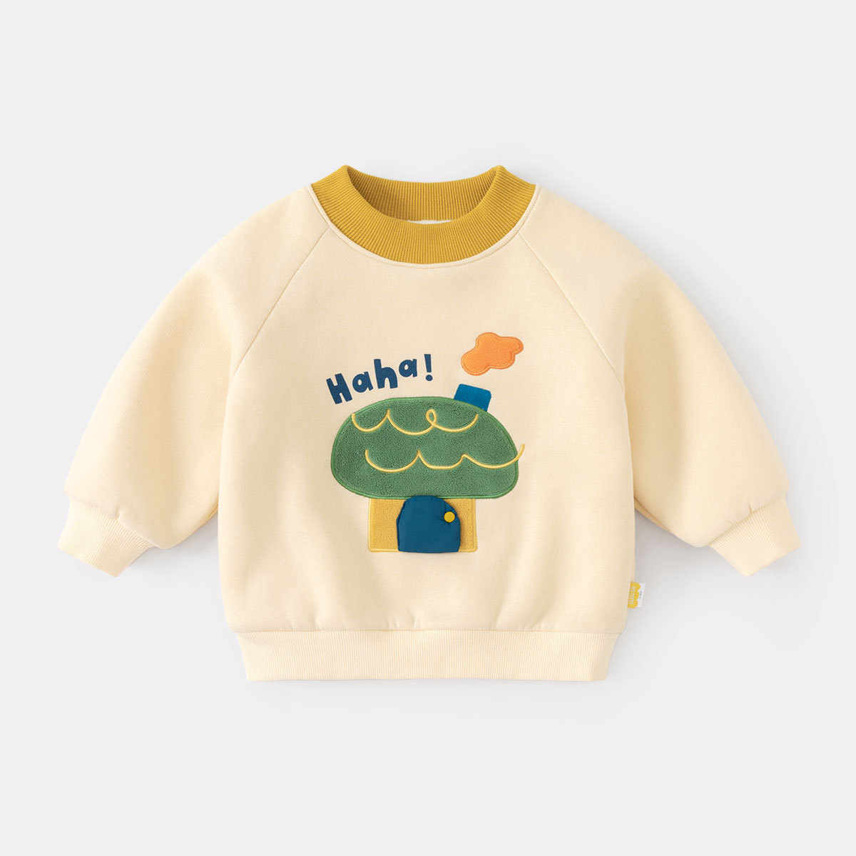 Suéter de Año Nuevo para bebés con forro polar Otoño e Invierno ropa para niños ropa de invierno engrosada para bebés tops para niños ropa de invierno para niños Invierno