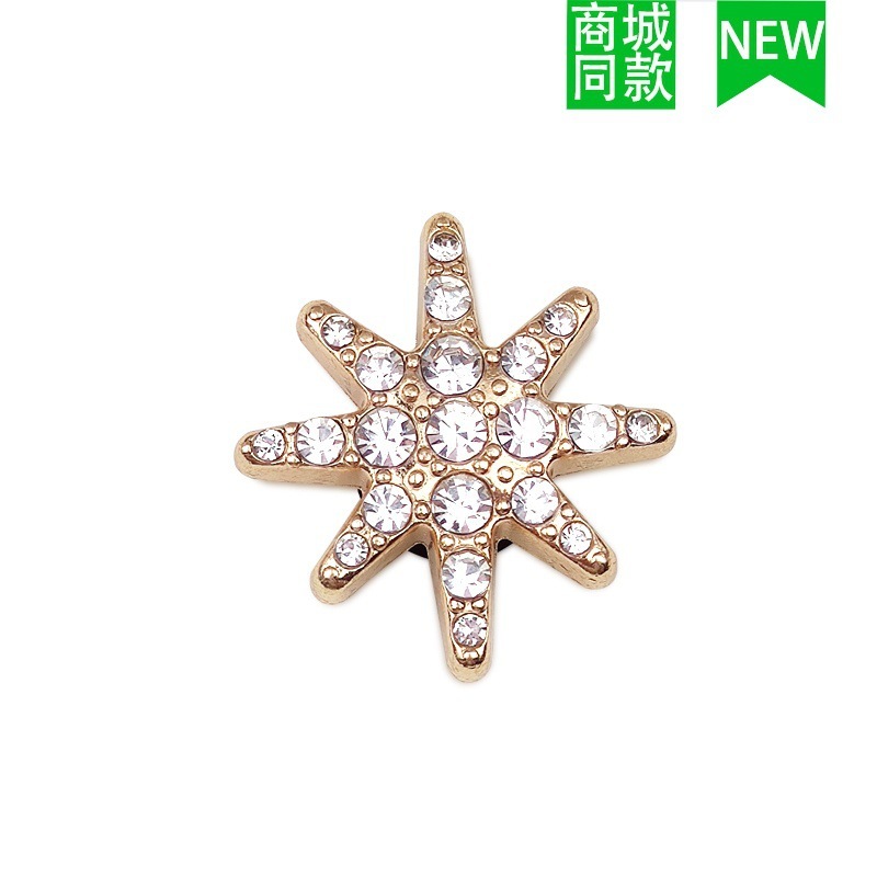 クロスボーダー卸売新しいクロックスアクセサリー靴バックル金属レターチェーン適応クロス靴花 DIY アクセサリー|undefined