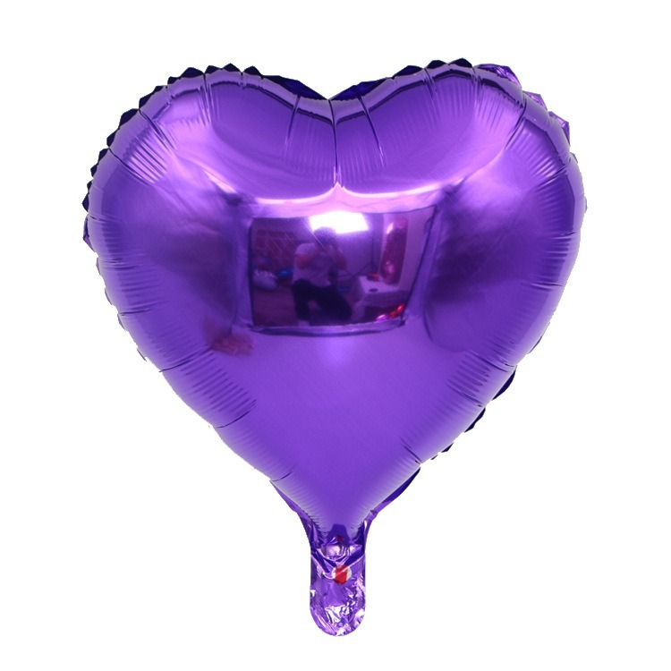 18 inch heart purple