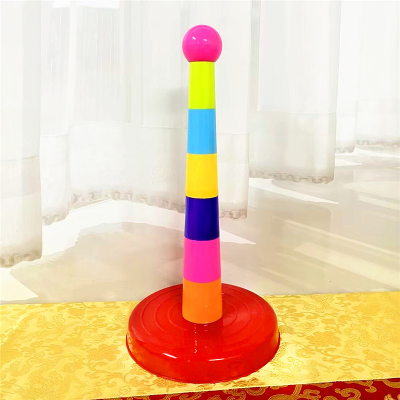 Children's ring toys wholesale Jenga ring ring kindergarten throwing ring game props family parent-child