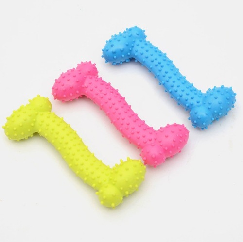 TPR caucho grande hueso mascota juguete gato y perro de alta calidad molar comercio exterior al por mayor gato y perro juguete