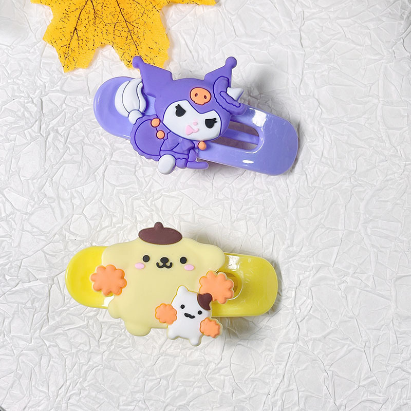 De dibujos animados sanlio Pacha perro PVC pegamento flexible accesorios de la joyería para niños horquilla diadema bolsa caja almacenamiento parche DIY