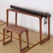 老榆木古琴桌实木古琴桌凳共鸣琴桌中式古琴桌琴桌书桌一体台