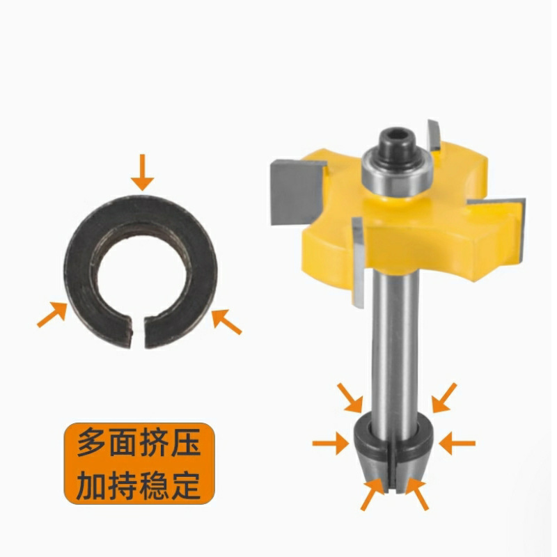 彫刻機スクリューキャップチャック木工フライスカッタートリミングマシンチャック変換ツールセットチャック6mm1/4ハンドル8mm|undefined
