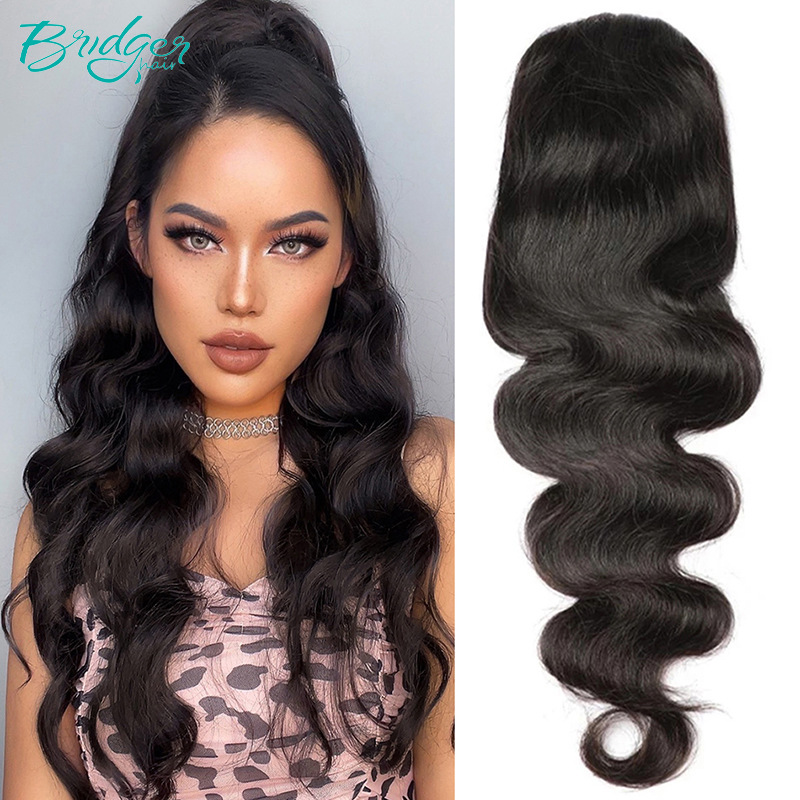 wig drawstring ponytail Drawstring Ponytail real hair straight ponytail_voghion.com