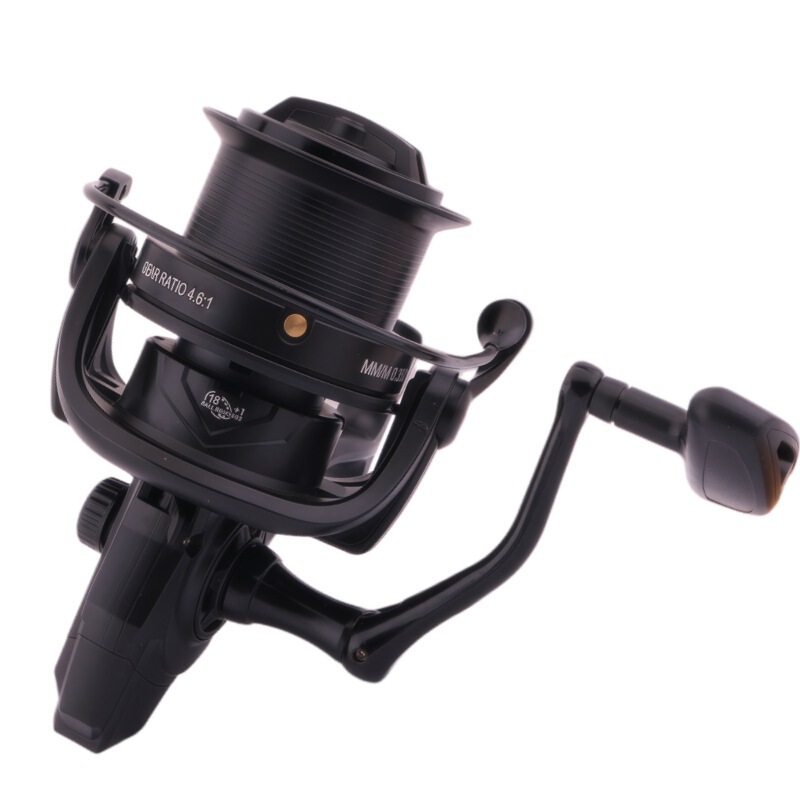 Metal Spinning Reel Model 10000 for Long-Distance Casting, Large Fish Reel with Slow Descent, Twist Shaft, Suitable for Sea Fishing and Freshwater Use