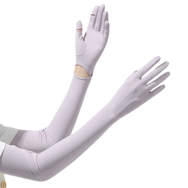Silk summer travel non-slip breathable thin elastic gloves