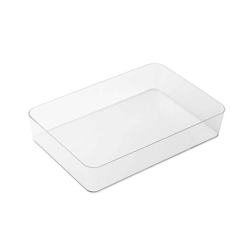 Acrylic Drawer Organizer Box, Universal Table Storage, Clear, Multi-Size Sets (S–XL)