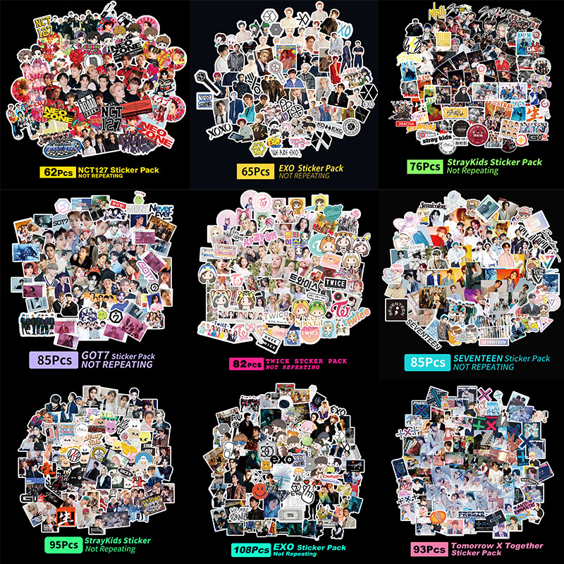 Pegatinas Hallyu got7-85 pegatinas de fotos de dibujos animados autoadhesivas KPOP SK pegatinas decorativas de bricolaje ins transfronterizo