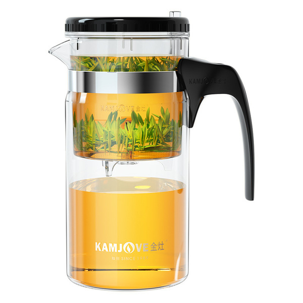Capacious glass tea set