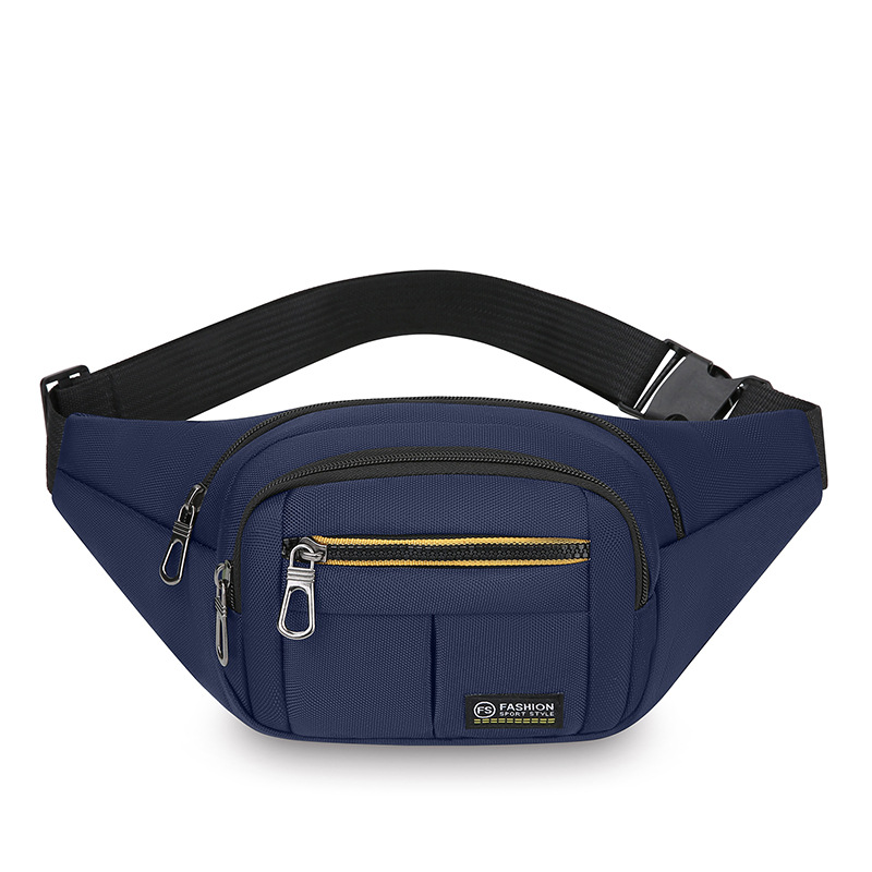 Riñonera deportiva ligera multifuncional, ocio al aire libre, bolso de mensajero de un solo hombro simple, bolso de pecho de moda portátil de gran capacidad para hombres