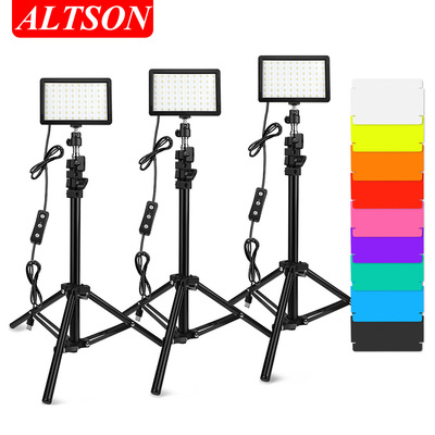 摄影灯LED补光灯10W直播打光拍照平板支架补光灯拍摄视频灯源头工|ru