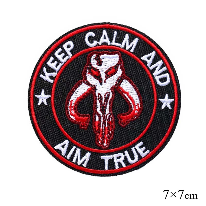 Ancient Mammoth Pattern Round Embroidered Cloth Patch Outdoor Jacket and Pants Accessories Clothing Accessories Embroidery Stamp Factory