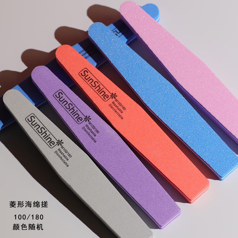 Lata de manicura, tira de frotamiento al por mayor, tira de pulido al por mayor, armadura fina de alta calidad, reparación de diamantes, reparación de blanco gris, pulido de doble cara