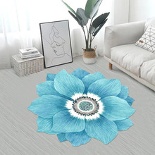 跨境批发 异形花朵地毯大地垫家用客厅毯卧室梳妆台床边满铺地垫