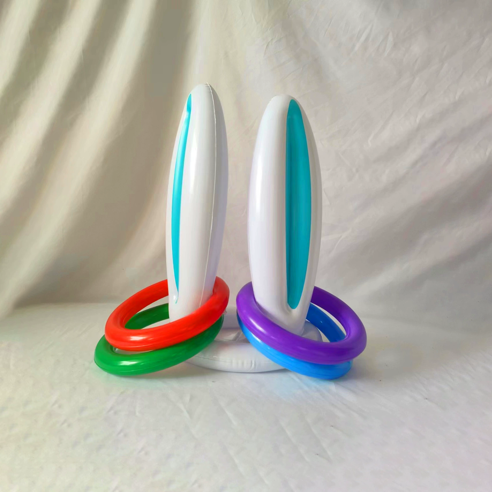 Надувной кролик из ПВХ, кольца, игрушка