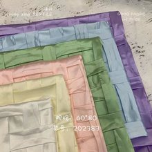 压皱压邹手工宽十字花贴图棉服服装包包多用途面料