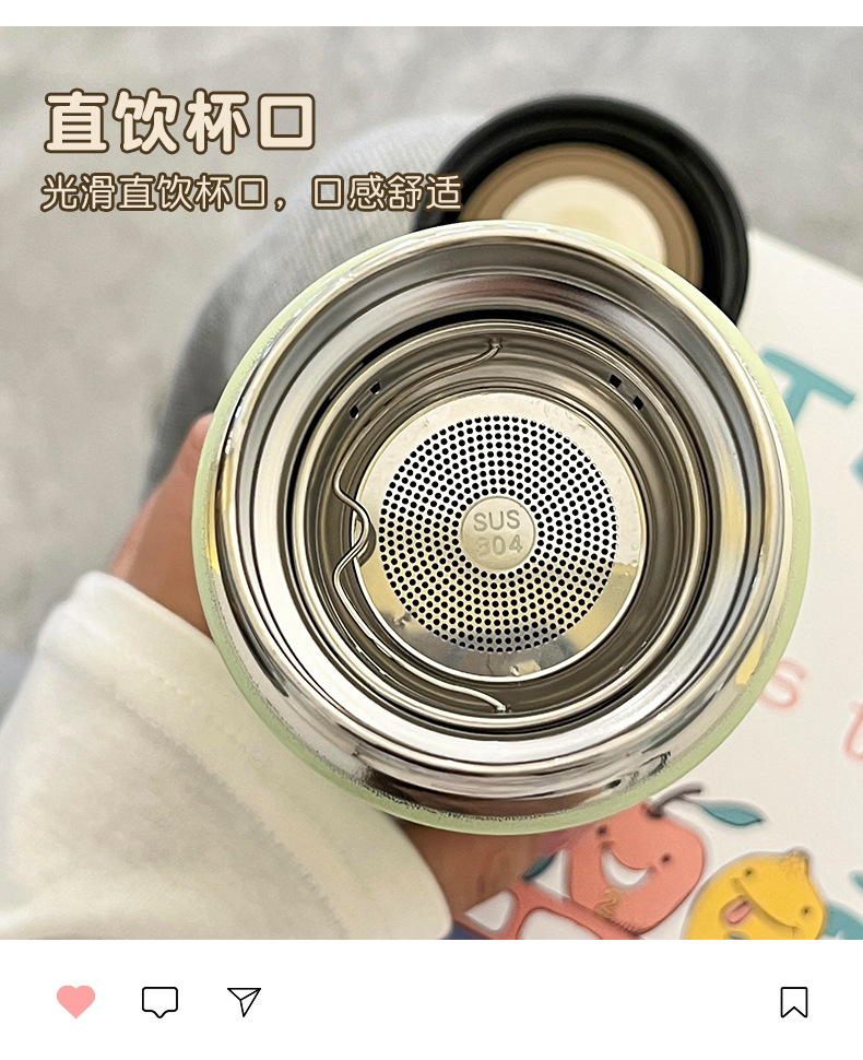 Creative, personalized and trendy insulated cups, simple and ins Japanese stainless steel water cup gifts for male and female students pic 30