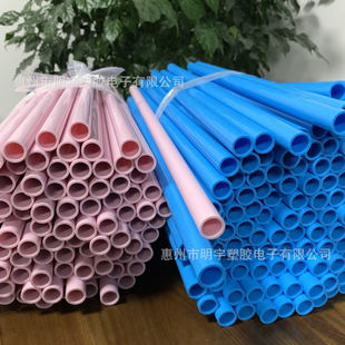 Huizhou Manufacturers Custom Abs Hard Pipe Blue Plastic Pipe Pink Hollow Round Pipe