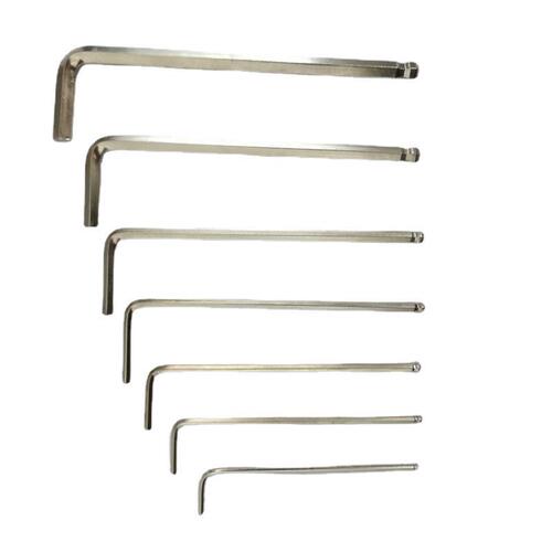 Manufacturer's ball head hexagonal wrench bicycle hexagonal hexagonal wave head galvanized nickel plated extended wrench single wholesale