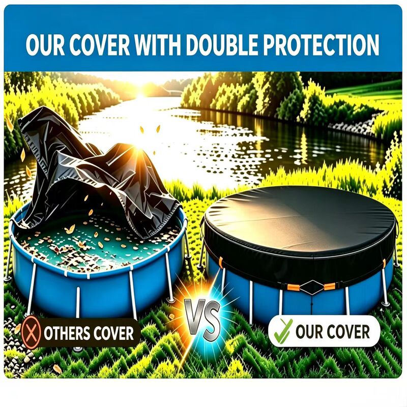 New round pool cover, pet pool dust cover, sun protection cover, outdoor pool cover, round and square protective cover